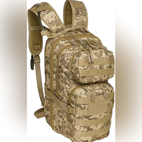 Fieldline Tactical Hydration Pack – 2-Liter Reservoir, 22L Storage, MOLLE Webbing – For Hiking, Hunting, Military Use - View #7